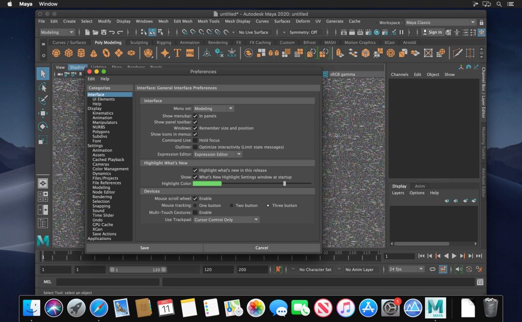 Autodesk Maya 2020.3 for Mac Dmg