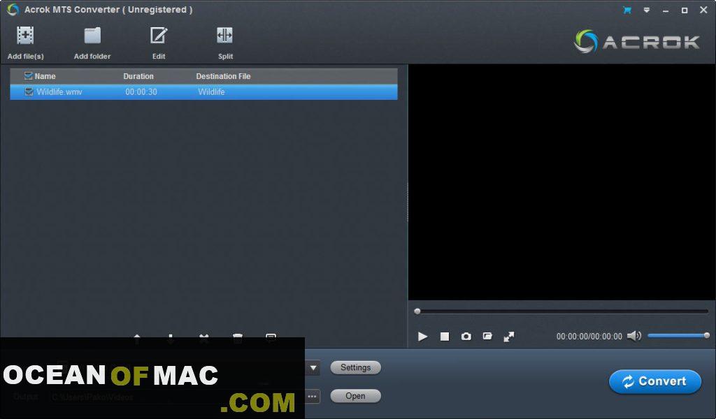 Acrok MTS Converter 7 for Mac Dmg Free Download