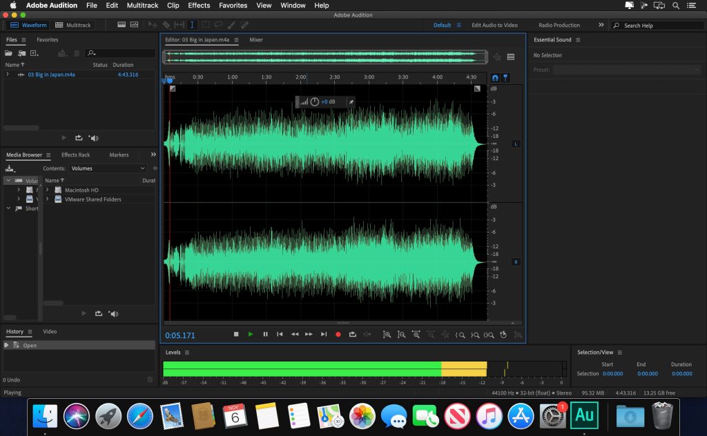 Adobe Audition 2020 v13.0.1 for Mac Free Download