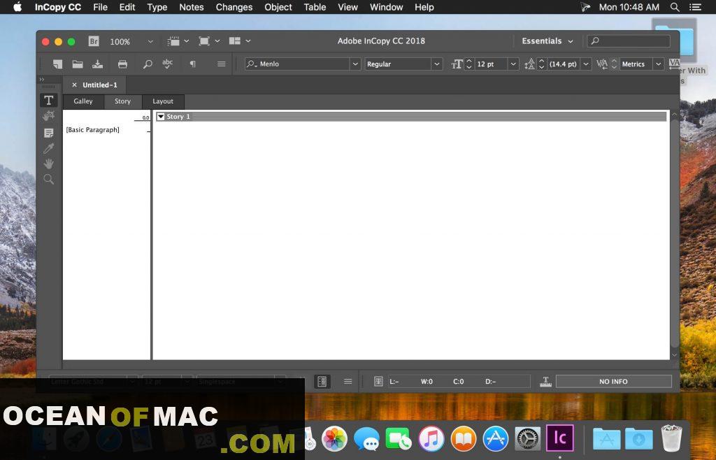 InCopy 2020 Mac