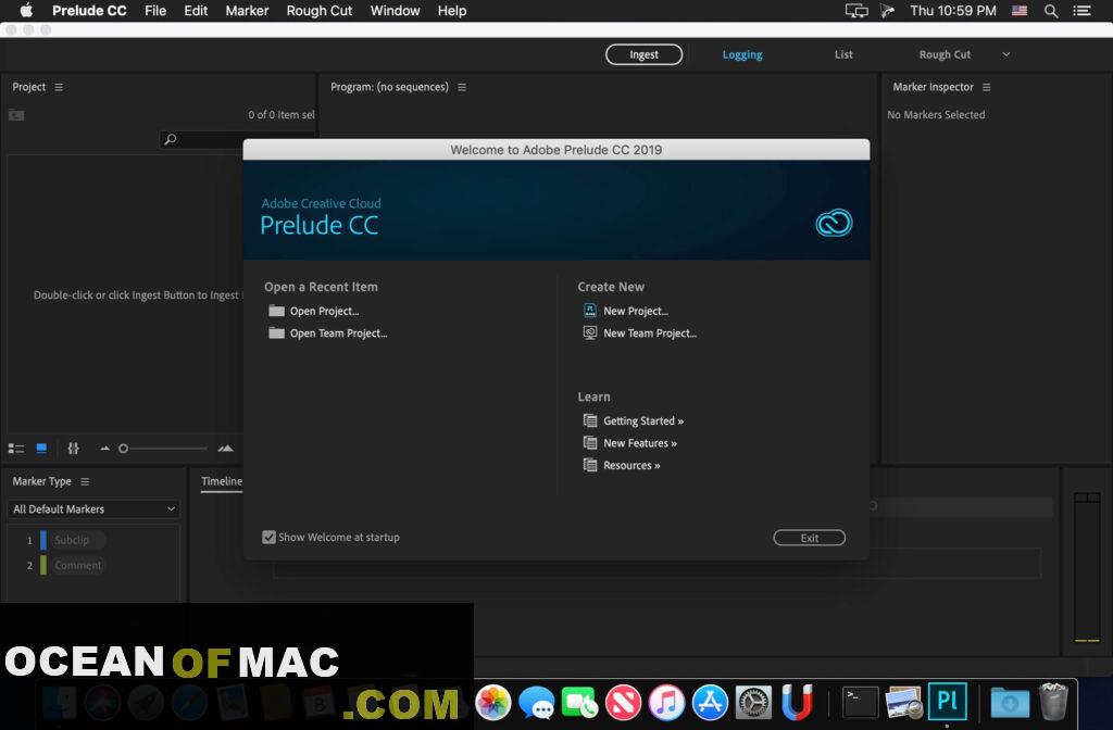 Adobe Prelude 2021 v10.1 for Mac Dmg Free Download