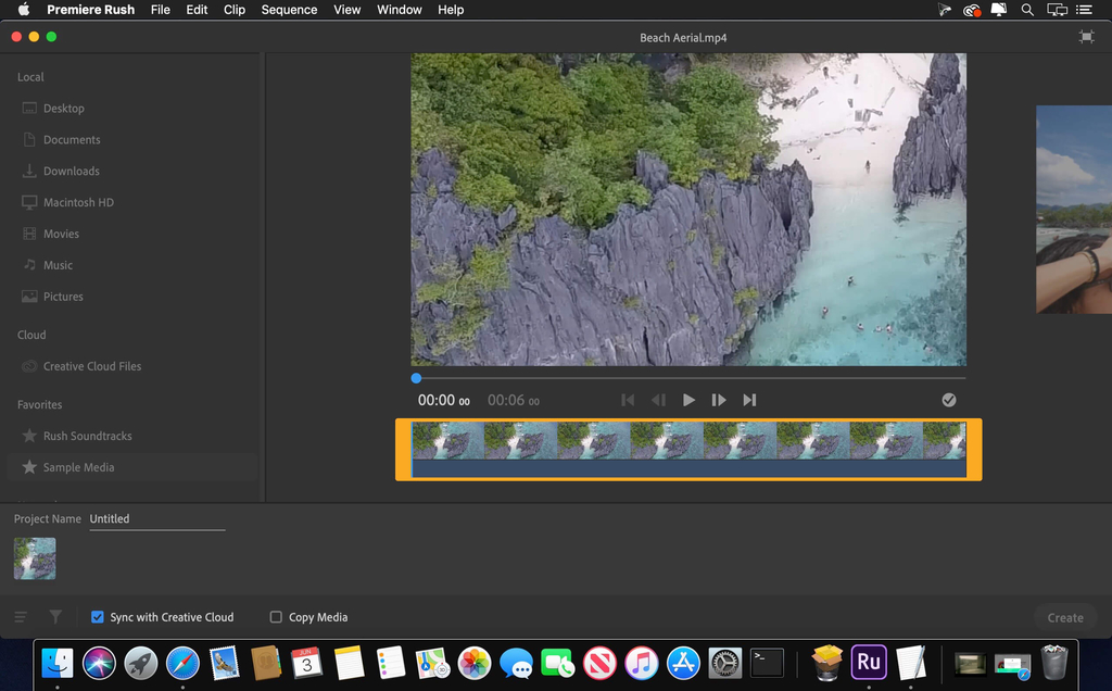 Adobe Premiere Rush 2019 v1.2 for Mac Dmg Free Download