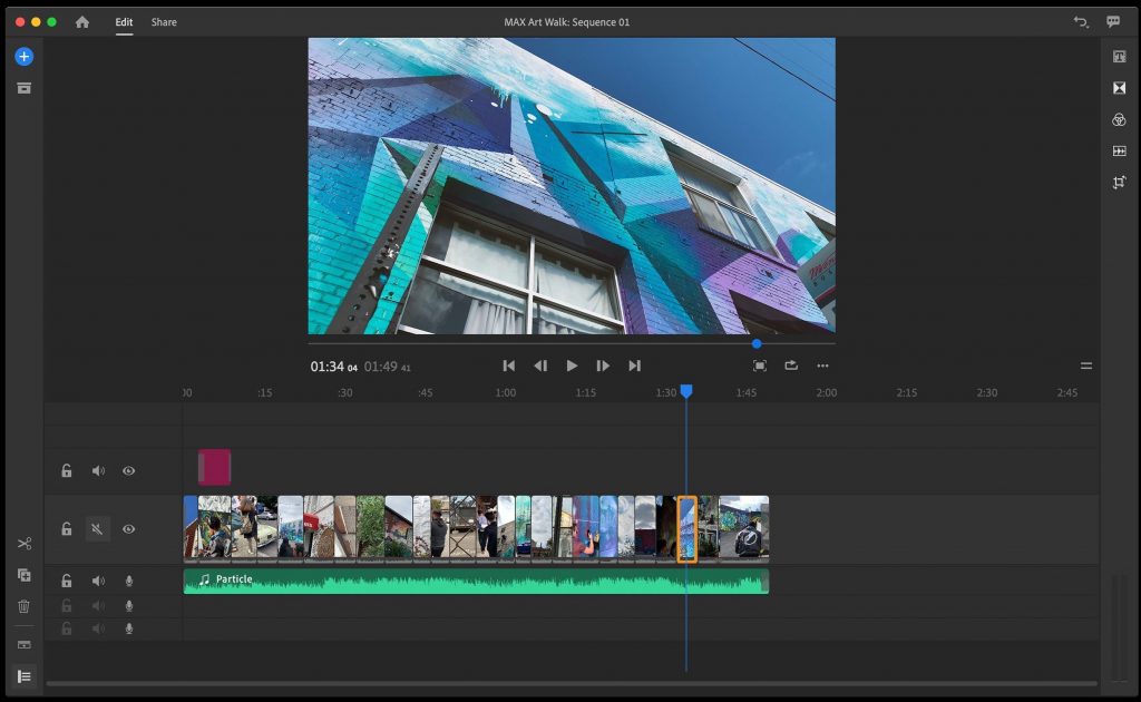 Adobe Premiere Rush v1.5.20 for macOS Free Download