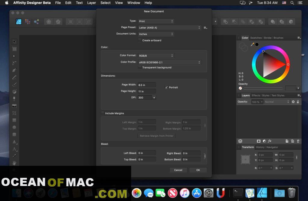 Affinity Designer 1.8.6 for macOS Free Download
