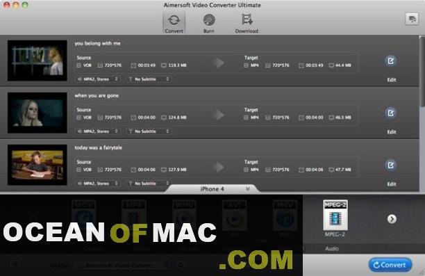 Aimersoft Video Converter Ultimate 11.5 for Mac Dmg Full Version Download