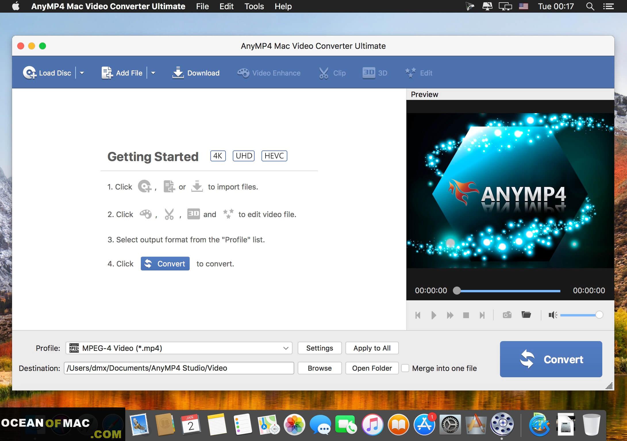 AnyMP4 Mac Video Converter Ultimate 8.2.6 for Mac Dmg Free Download