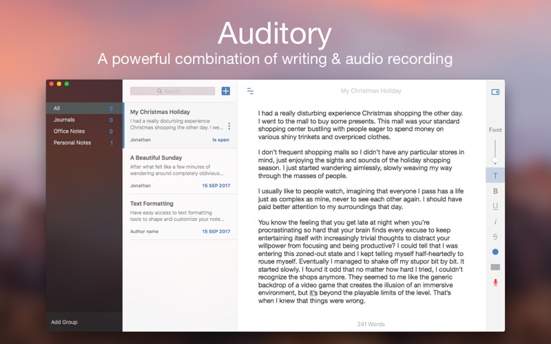 Auditory for Mac Dmg Direct Download Link