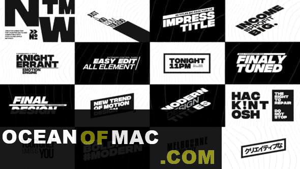 Big Bold Titles for FCPX Free Download