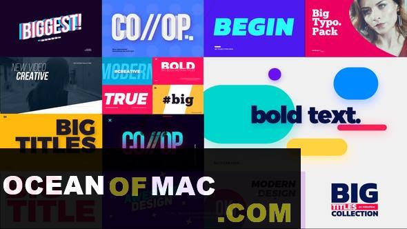 Big Bold Titles for FCPX Full Version Free Download