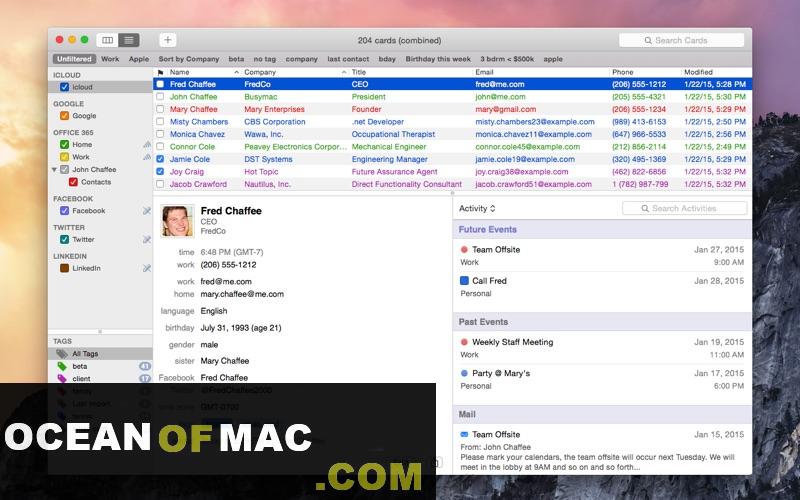 BusyContacts 2022 for Mac Dmg Free Download