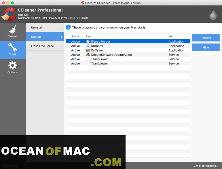 CCleaner Pro 2021 for Mac Dmg OSx Free Download