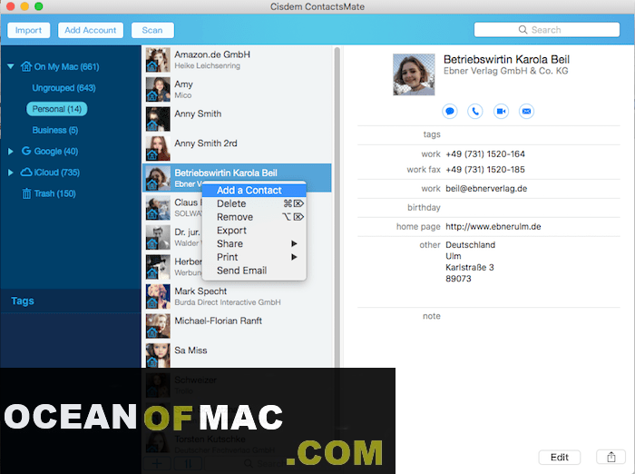 Cisdem ContactsMate 5 Free Download macOS