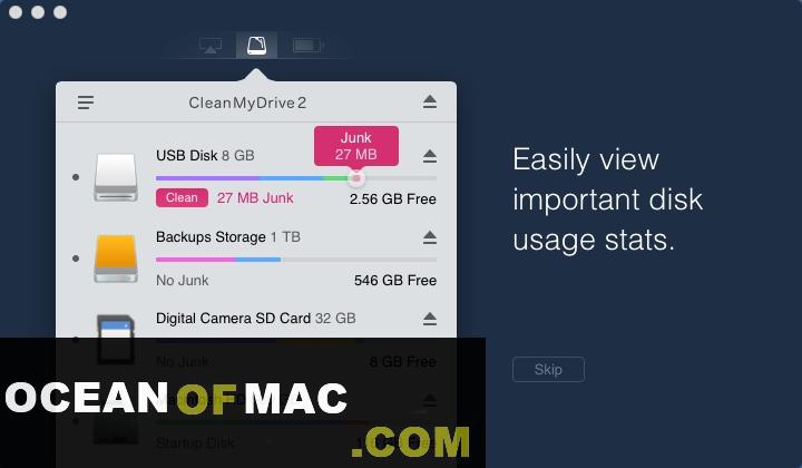 CleanMyDrive 2.1.3 for macOS Free Download