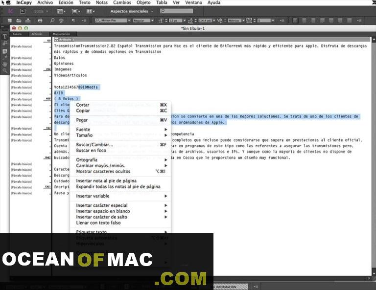 Download Adobe InCopy CS6 for Mac Dmg