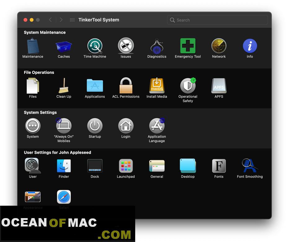 Download TinkerTool System 7 for Mac Dmg