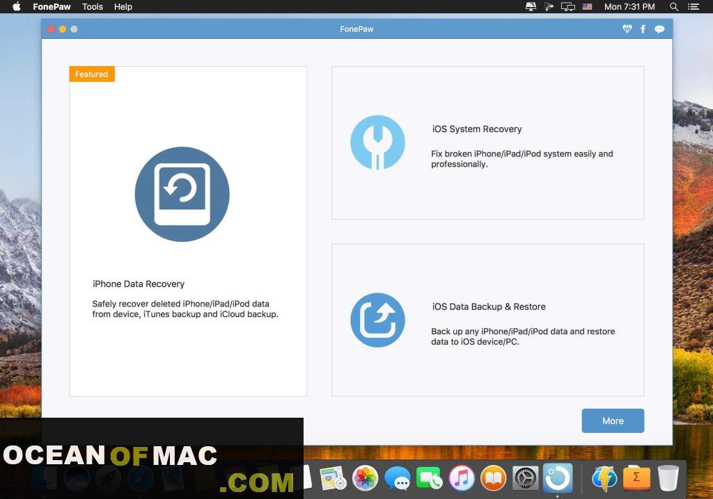 FonePaw iOS Data Backup and Restore 2022 for Mac Free Download