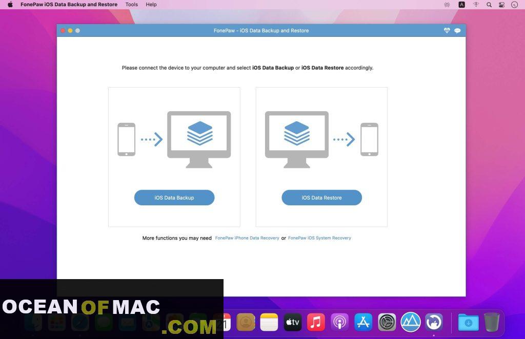 FonePaw iOS Data Backup and Restore 6.9 for Mac Free Download
