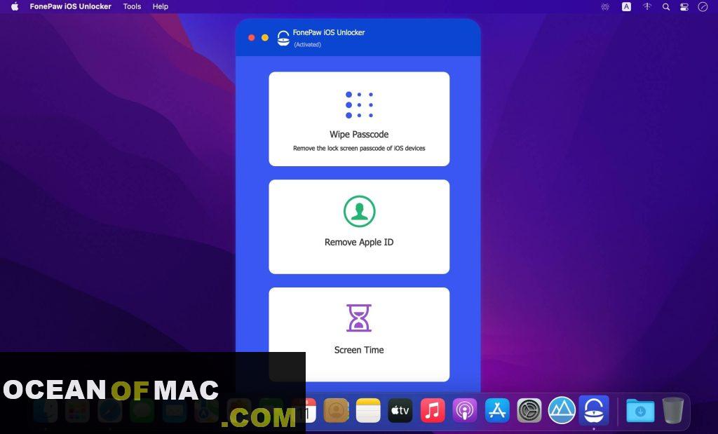 FonePaw iOS Unlocker 1.7 for Mac Dmg Free Download