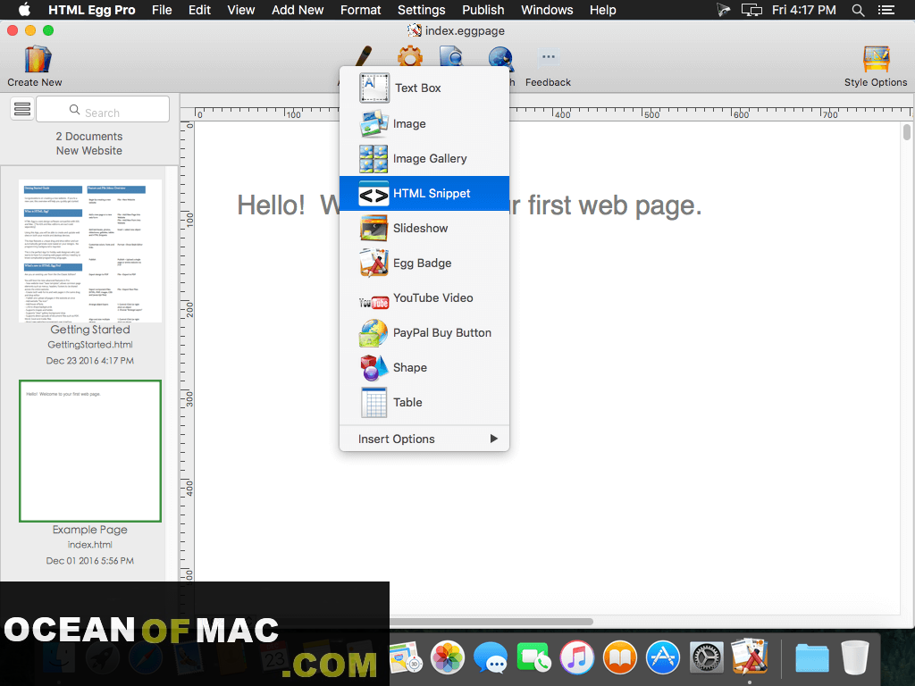 HTML Egg Pro for Mac Dmg