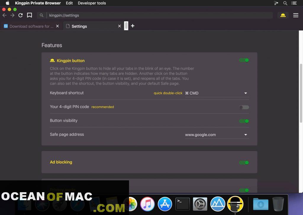 Kingpin Private Browser for Mac Dmg Free Download