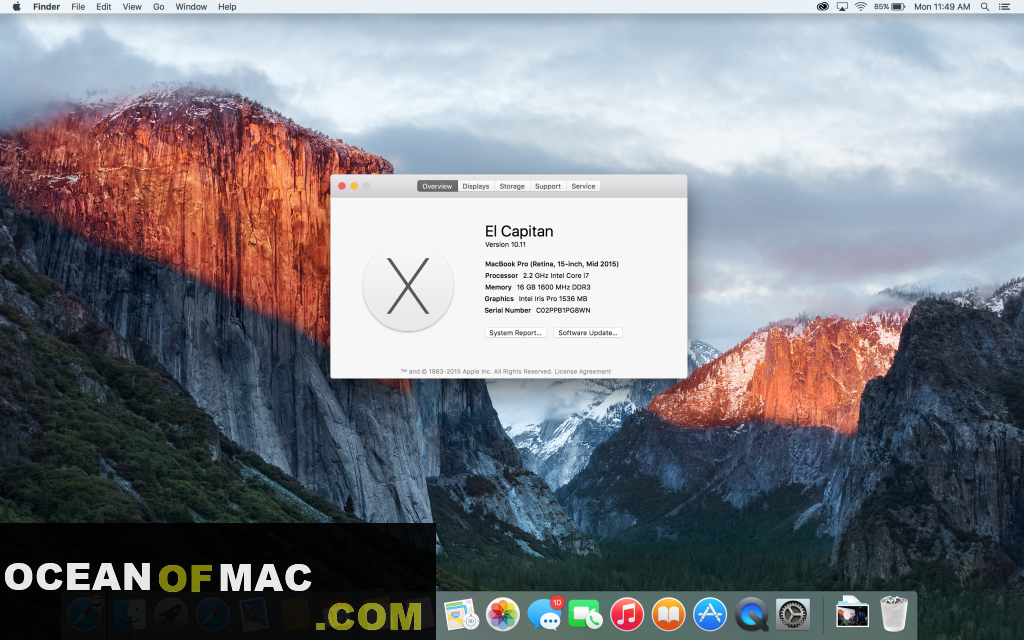 Mac OS X El Capitan 10.11 Free Download