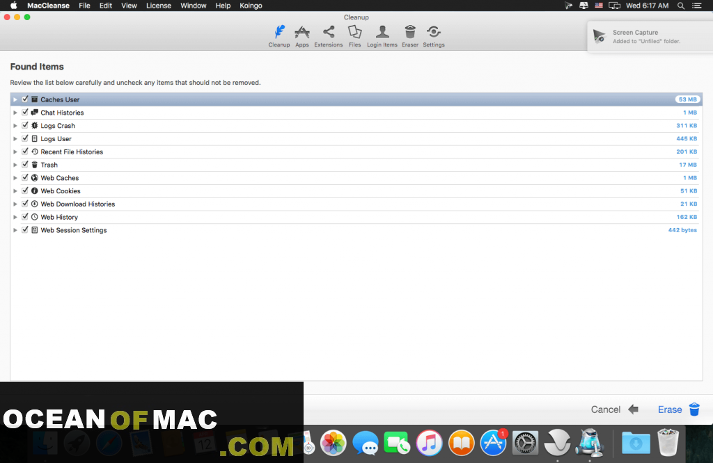 MacCleanse for Mac Dmg Free Download allmacworld