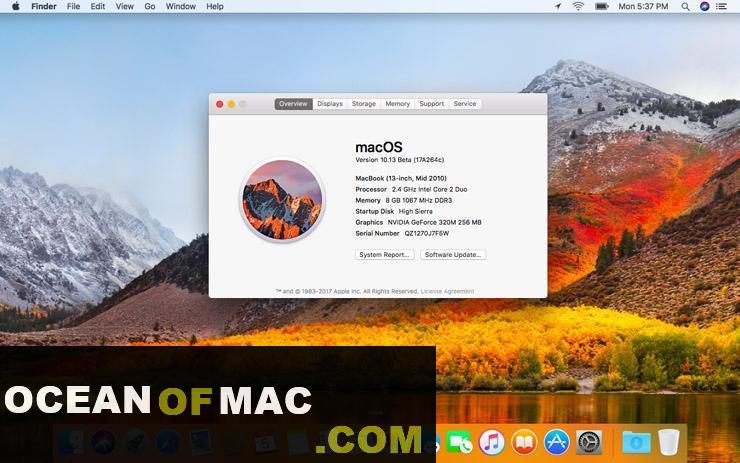 MacOS High Sierra v10.13.6 Free Download