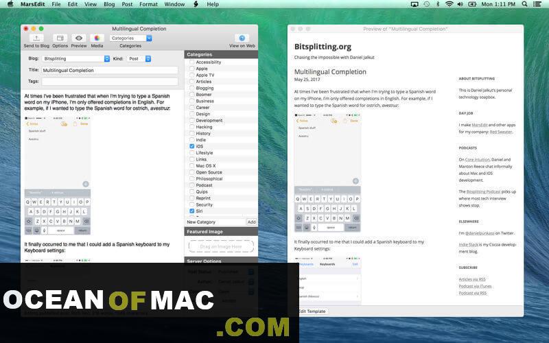 MarsEdit 4 for macOS Free Download