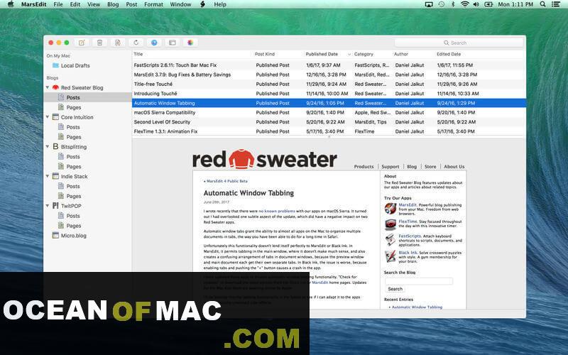 MarsEdit 4 for Mac Dmg Free Download