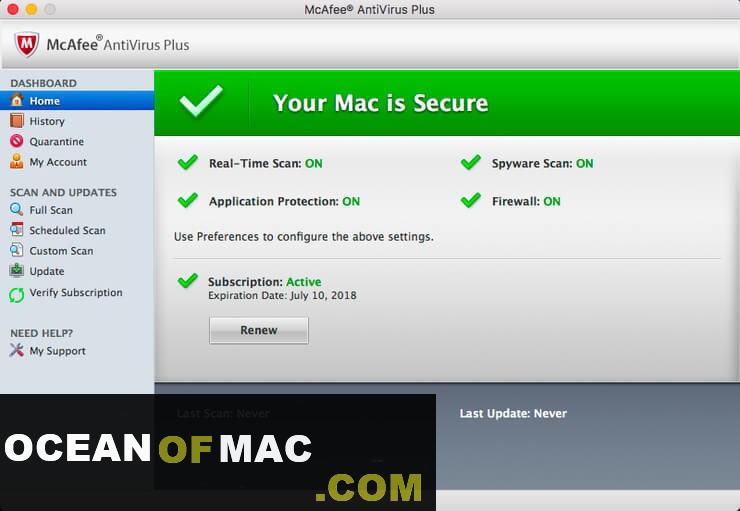 McAfee VirusScan Enterprise 9.8 For MAC DMG Free Download