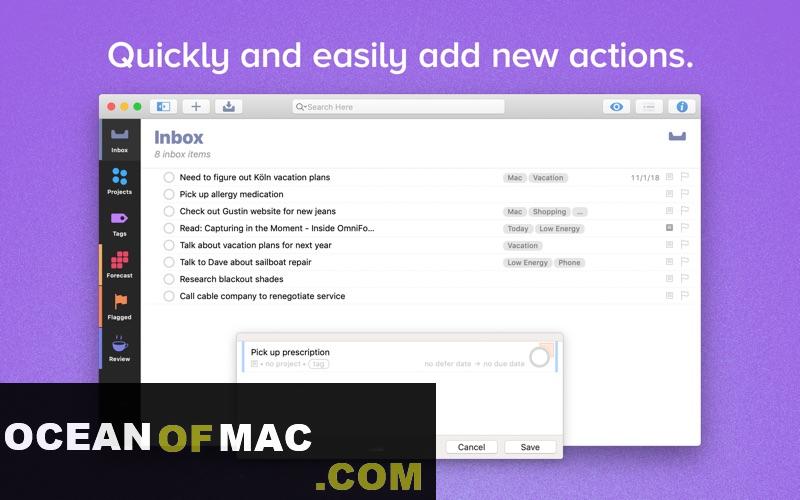 OmniFocus Pro 3.9.2 for macOS Free Download
