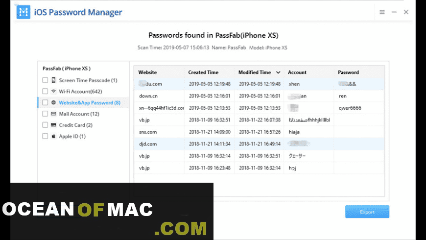 PassFab iOS Password Manager DMG Setup Free Download
