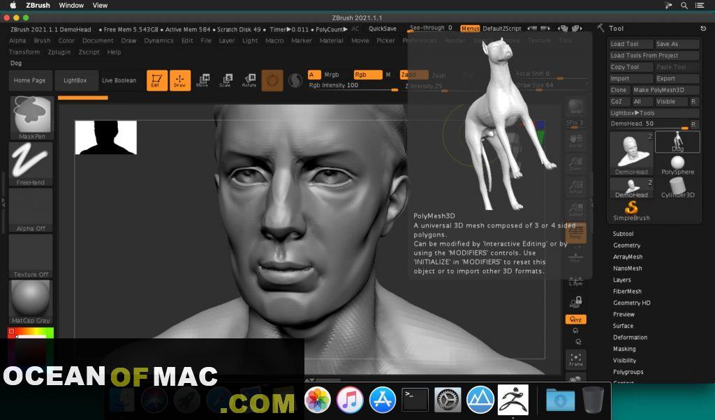 Pixologic ZBrush 2019 for Mac Dmg DMG Setup