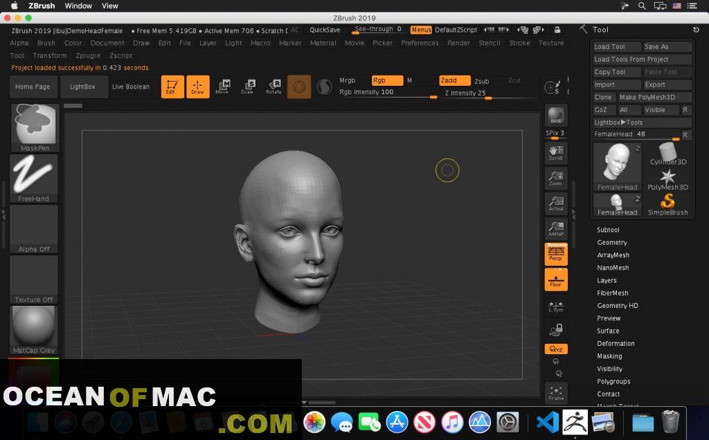 Pixologic ZBrush 2019 for Mac Dmg Full Version Download