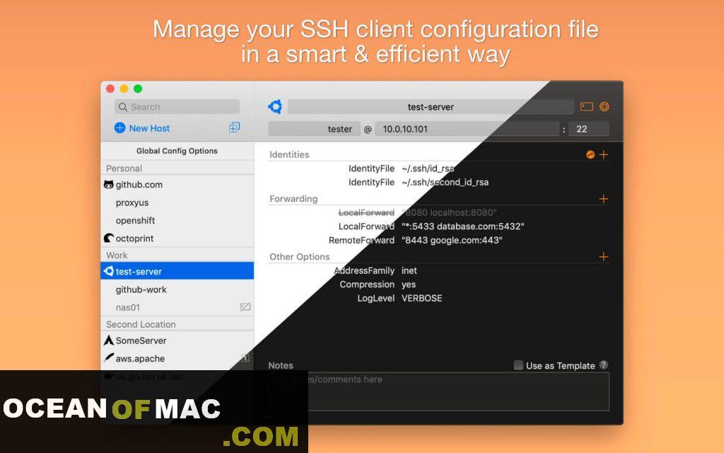 SSH Config Editor Pro 1.13 Free Download macOS