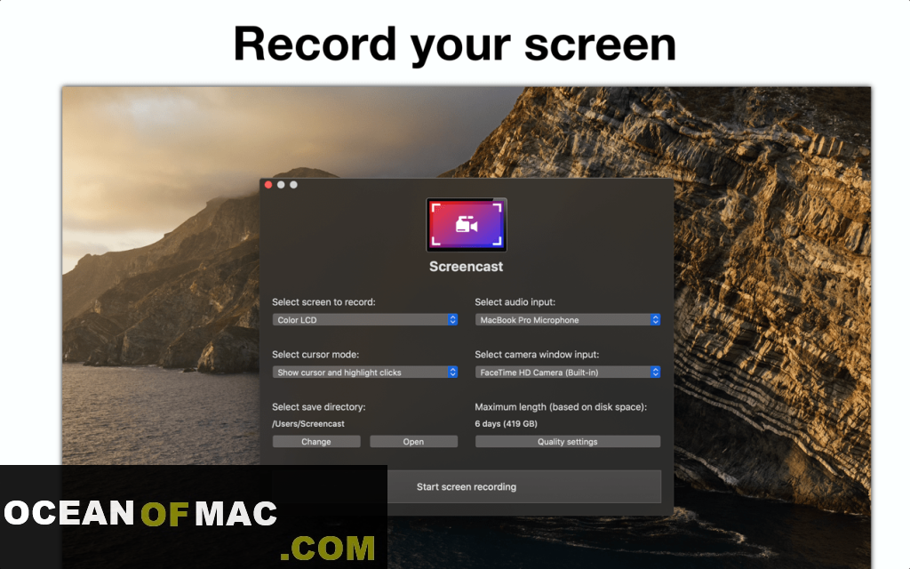 Screencast for Free Download