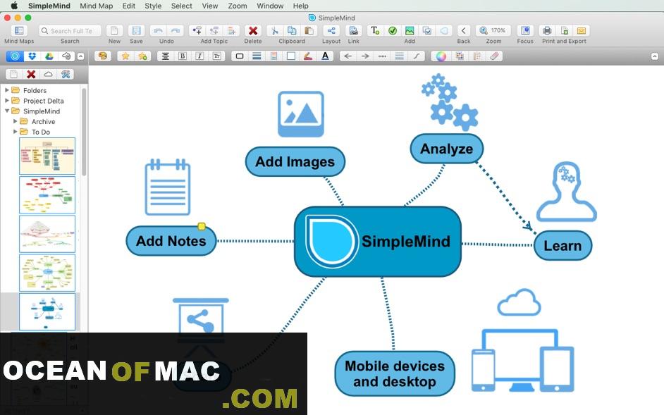 SimpleMind Desktop Pro 1.2 For MAC DMG Free Download