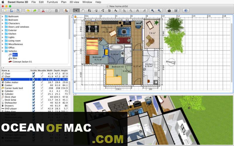 Sweet Home 3D 6 for macOS Free Download