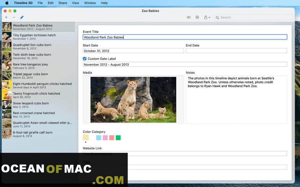 Timeline 3D 5 for Mac Dmg Free Download