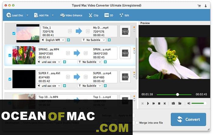 Tipard Mac Video Converter Ultimate 2021 Free Download