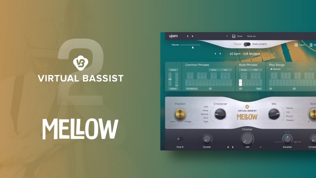 UJAM Virtual Bassist MELLOW 2 for macOS Free Download