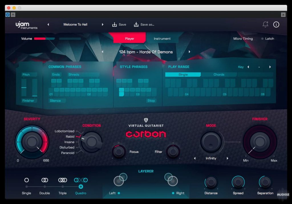 UJam Virtual Guitaris Carbon v.1.01 for Mac Dmg Full Version Download