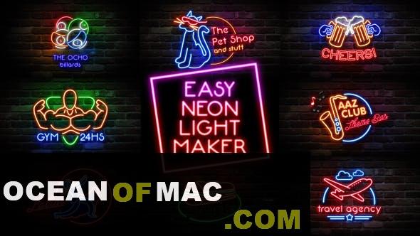 Videohive Easy Neon Lights Maker Free Download