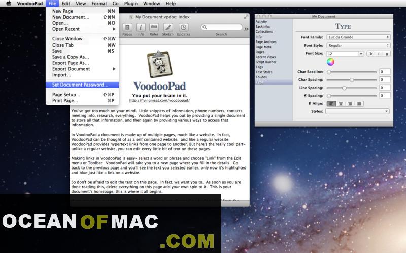 VoodooPad 2022 Full Version Free Download