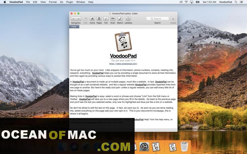 VoodooPad 2022 for Mac Dmg Free Download