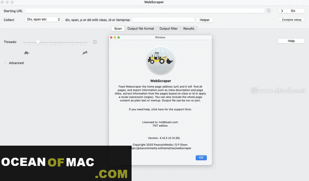WebScraper 2021 macOS Free Download