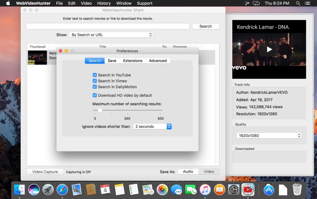 WebVideoHunter Pro 6.1.9 for Mac Dmg Full Version Download