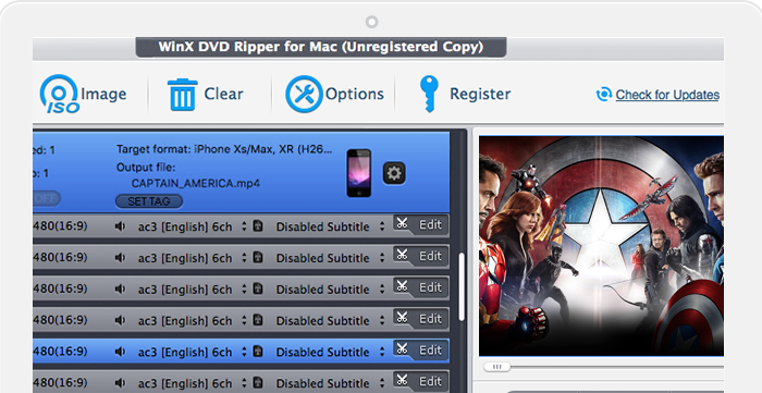 WinX DVD Ripper 6 for Mac Dmg