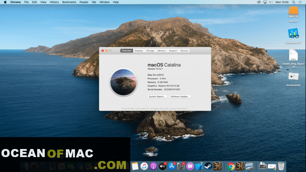 macOS Catalina 10.15 DMG Setup