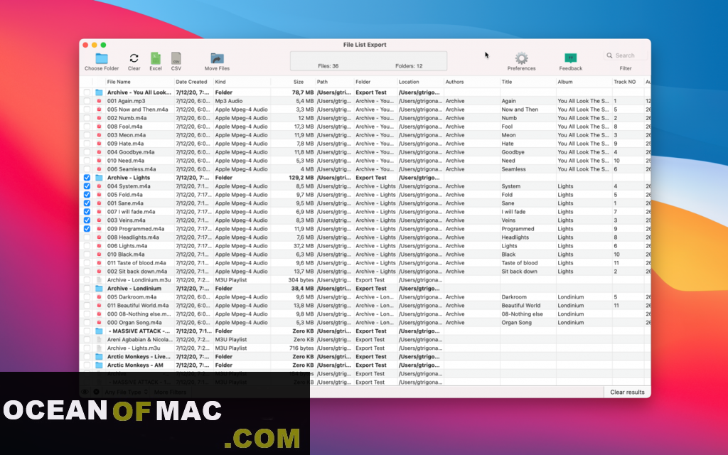 File List Export 2 for macOS Free Download
